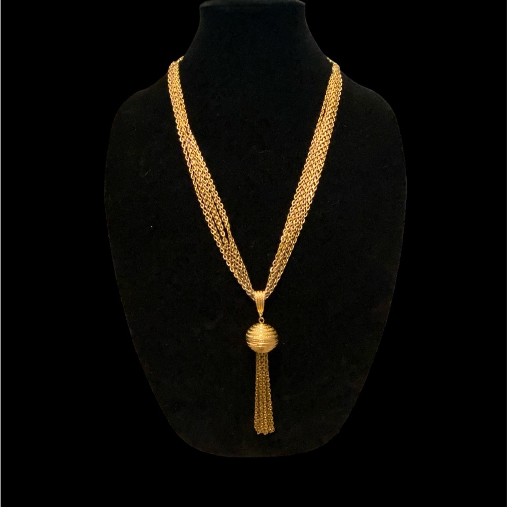 Vintage Sarah Coventry convertible tassel necklace